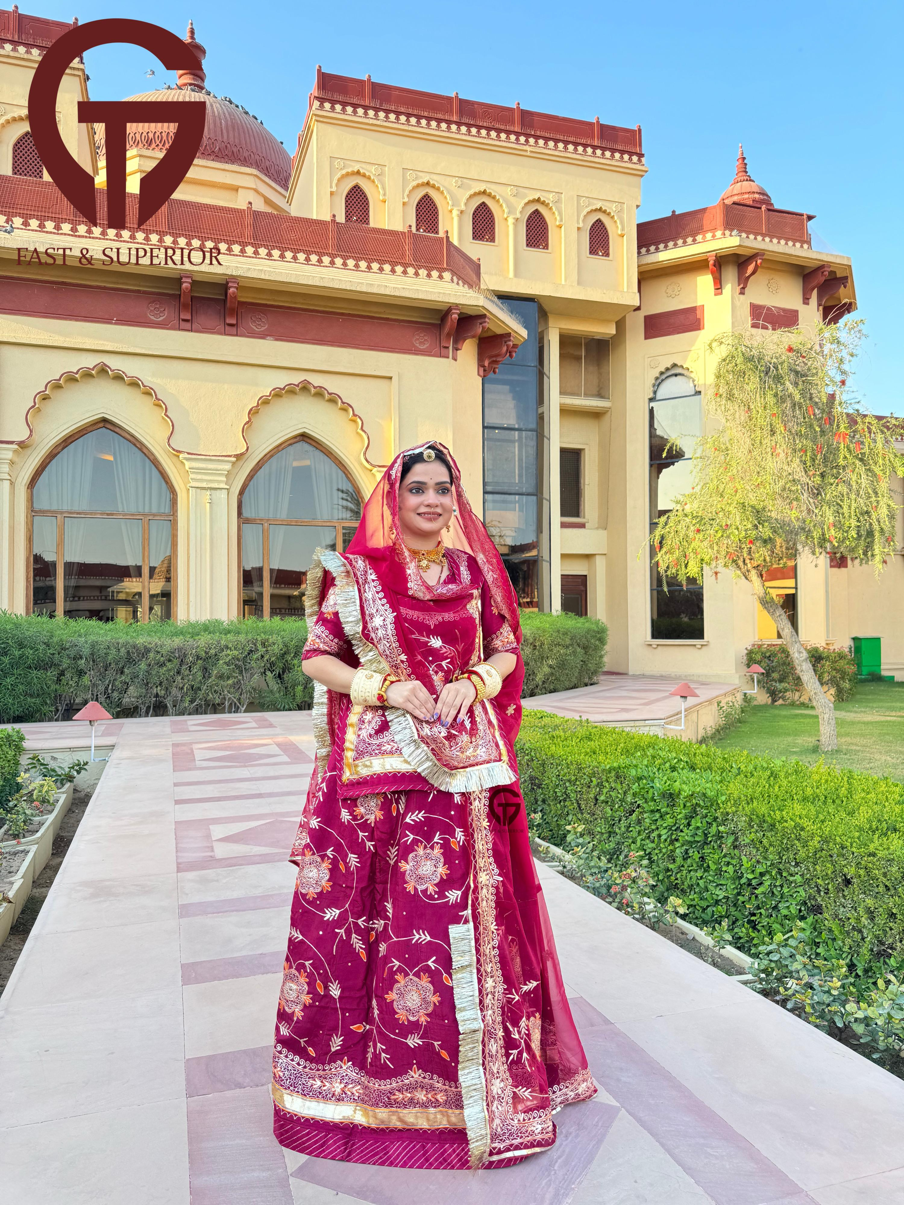 Royal Rajwadi look poshak Latest special mahroon clour Rajputi  poshak New