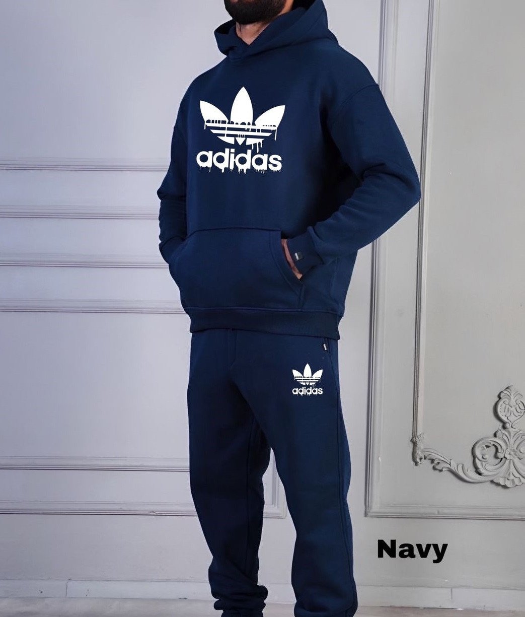 Adidas tracksuits china navy best sale