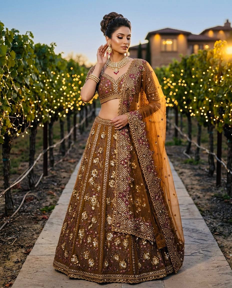 Premium Soft Net 4.5 Meter Flared Lehenga Choli