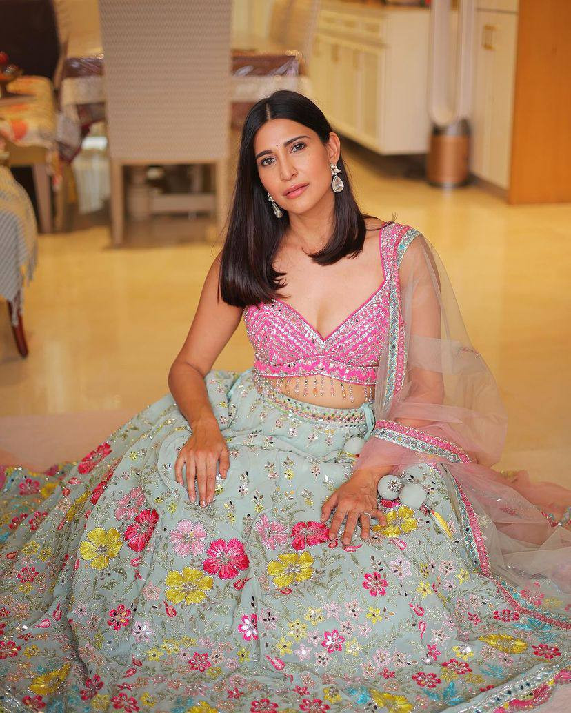 Real Mirror Lehenga – Premium Fox Georgette with Heavy Mirror Embroidery, Can-Can & Canvas Layers