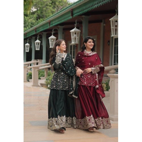 PREMIUM DESIGNER READYMADE KURTI-PLAZOO-DUPATTA COLLECTIONS