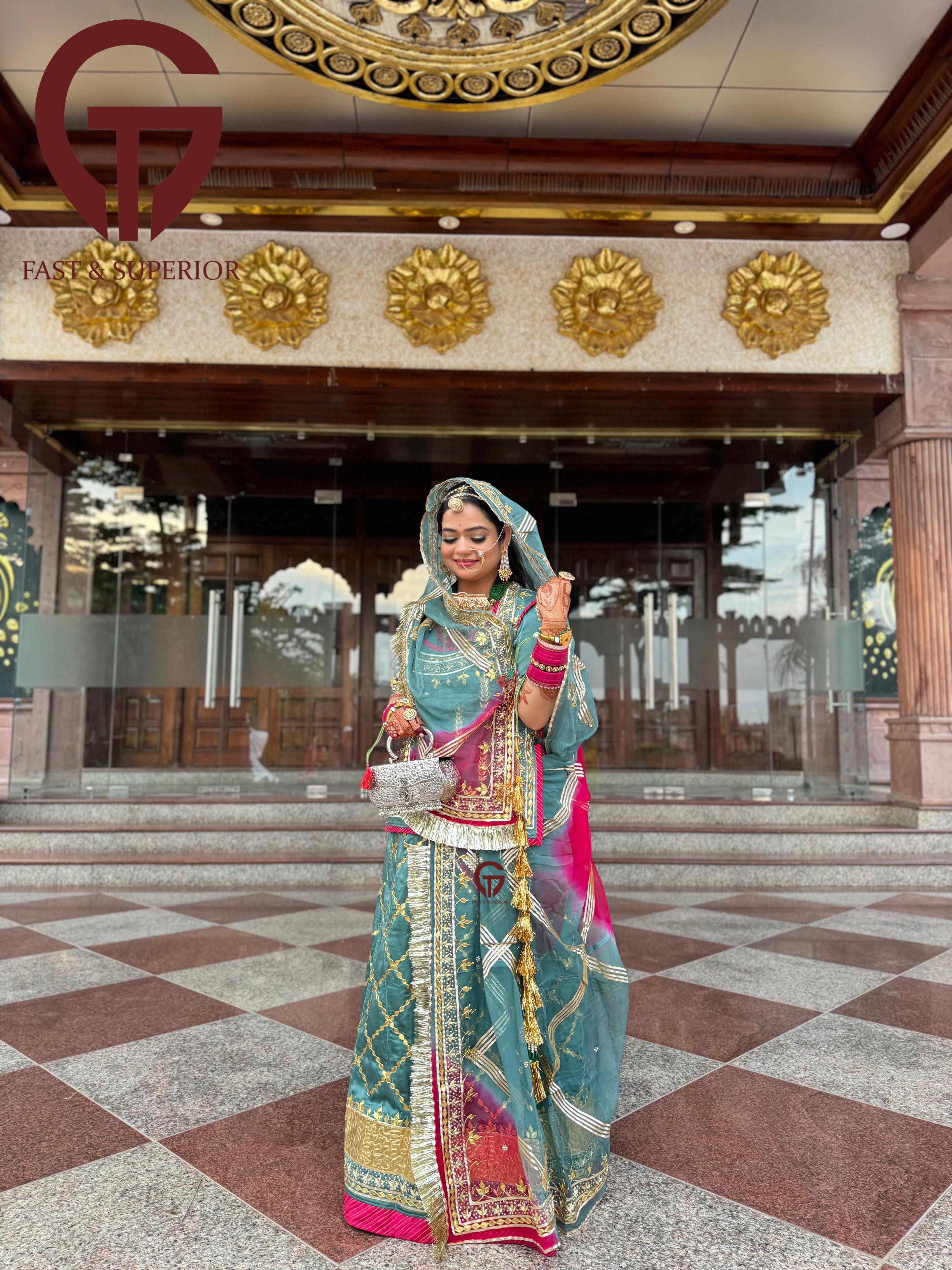 HEAVY BRANDED BAMBER SILK WITH AREE TOUCH JURDOJI POSHAK