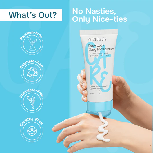 Dew Lock Daily Moisturiser – Lightweight Hydration | Knock Out Dryness | Soft & Healthy Skin