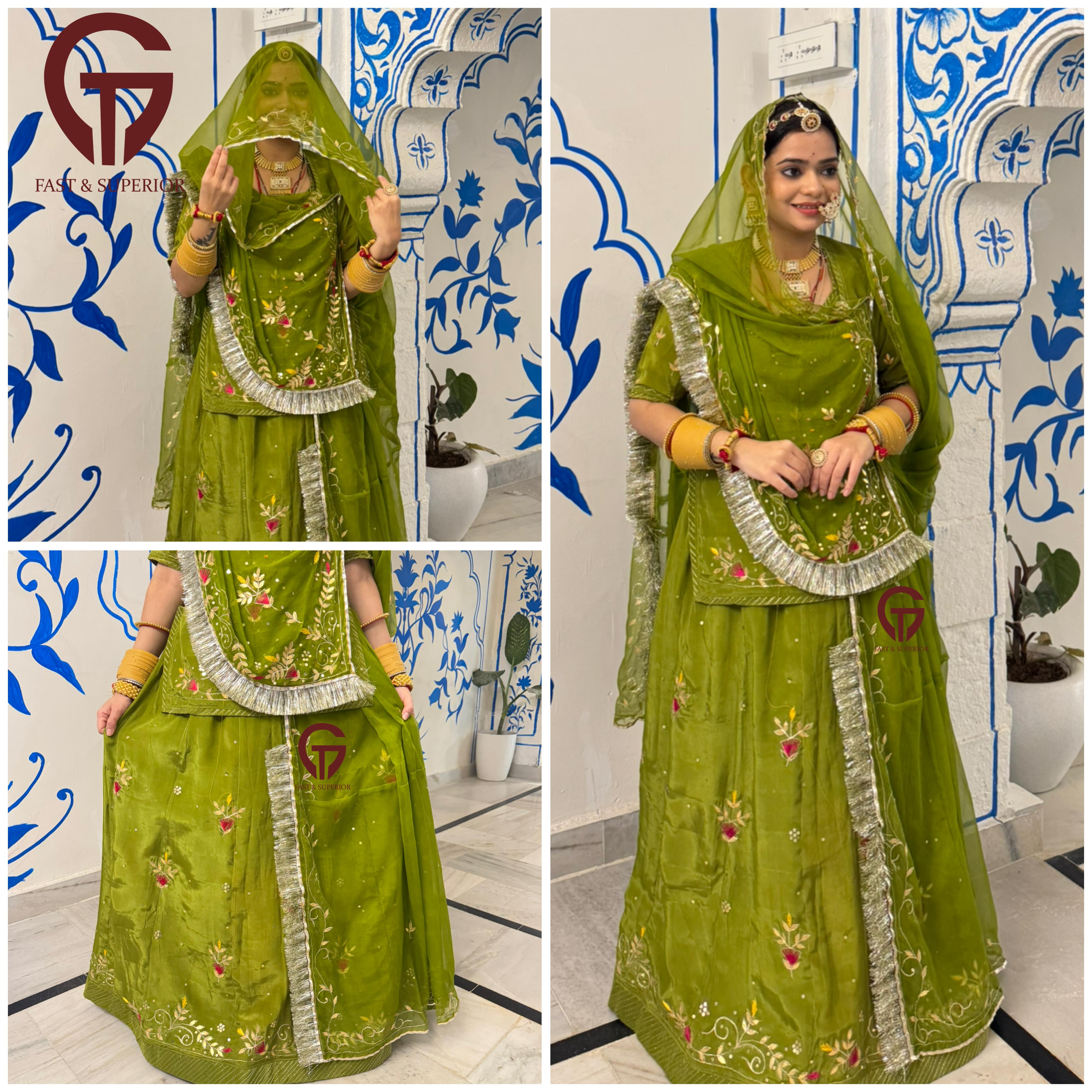 Elegant partywear rajputi poshak
