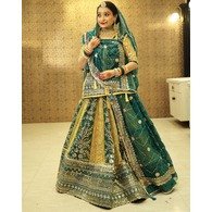 Designer 4 Mtr Gher Lehanga Rajputi Poshak For Momen