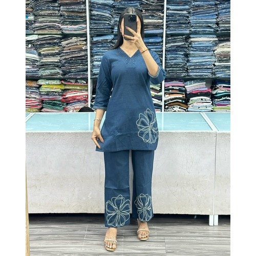 Stylish Cotton Slub Coord Set for Women