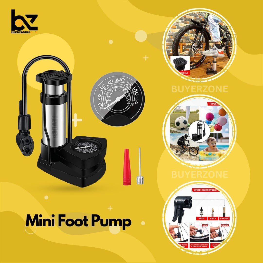 Mini Cycle & Bycycle Foot Pump