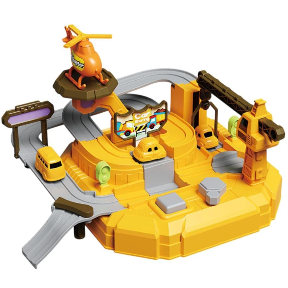 Adventure Track Set for Kids – Flexible DIY Racing Track with Explorer Car