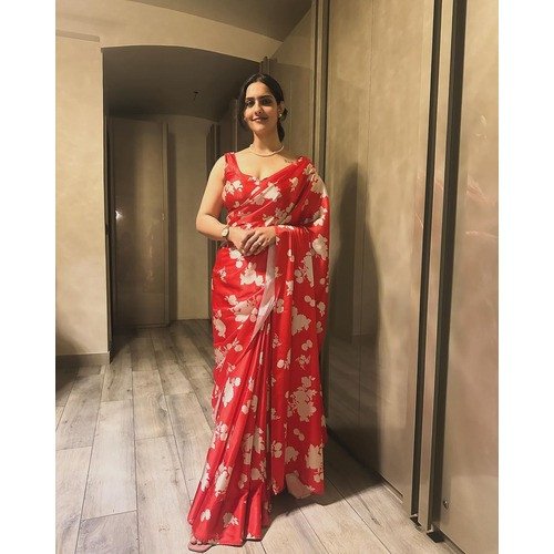 "Elegance Redefined: The Allure of Satin Silk" Saree