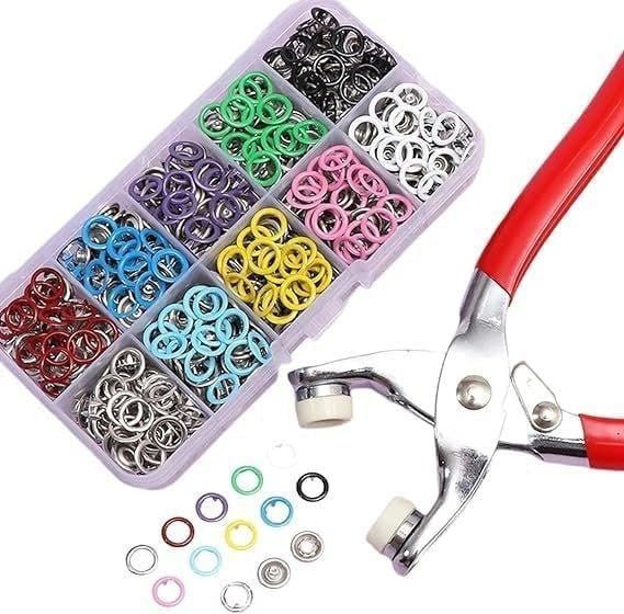 Snap Button Kit with Fastener Pliers Color