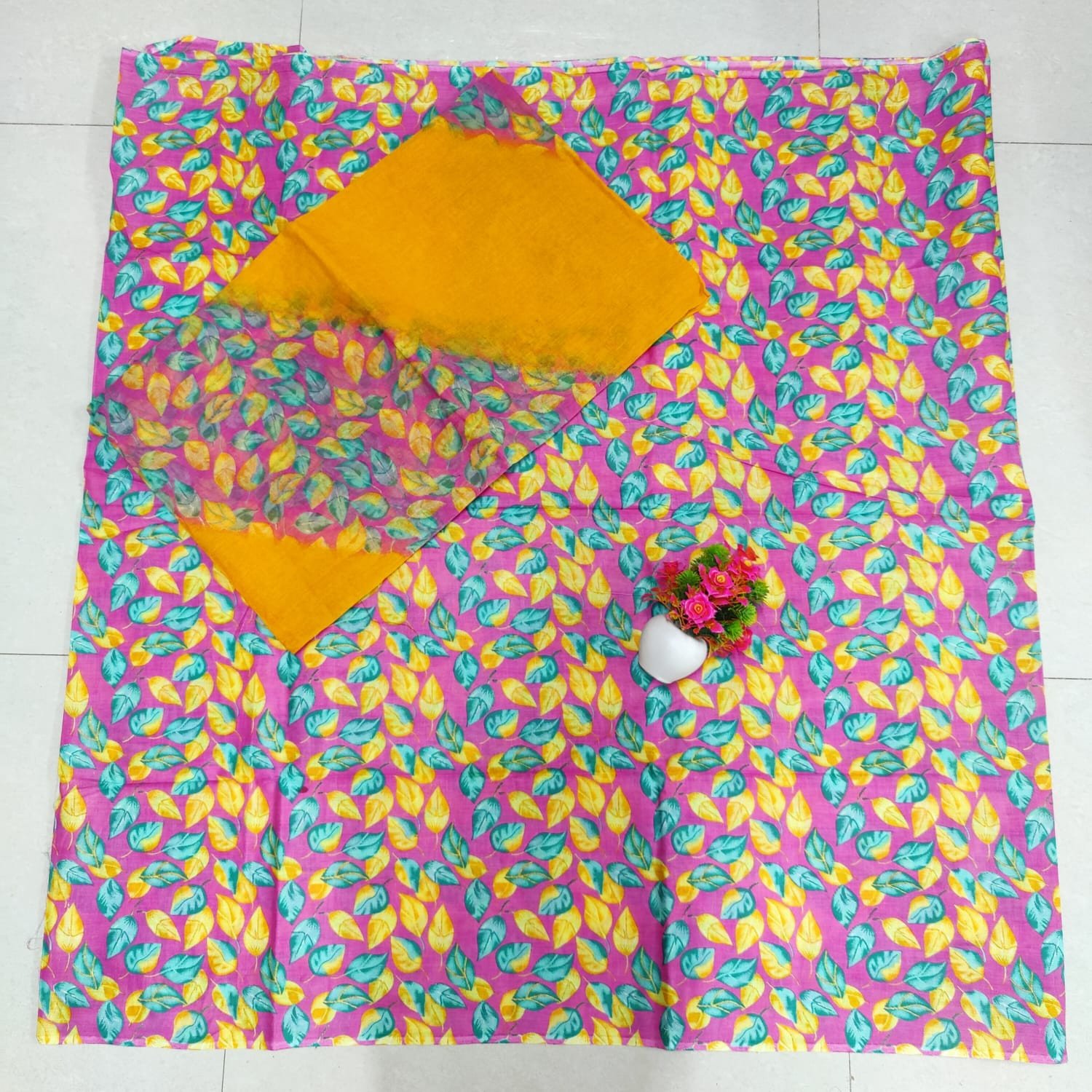 Boutique Printed Rajputi Suit  with Cotton Dupatta