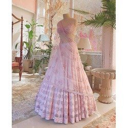 New Designer Soft Mono Net Lehenga with Heavy Sequence Embroidery Work