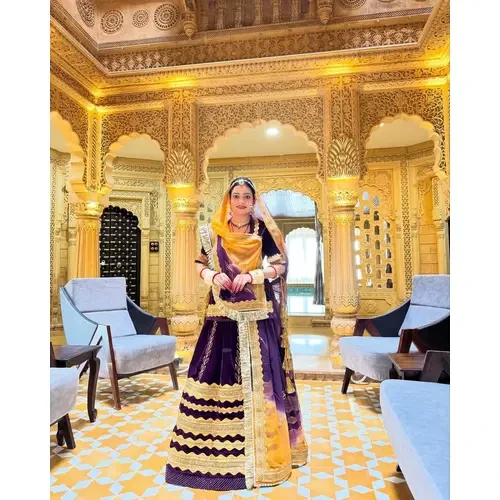 ROYAL RAJWADI WEDDING 12 KALI VELVET RAJASTHANI RAJPUTI POSHAK