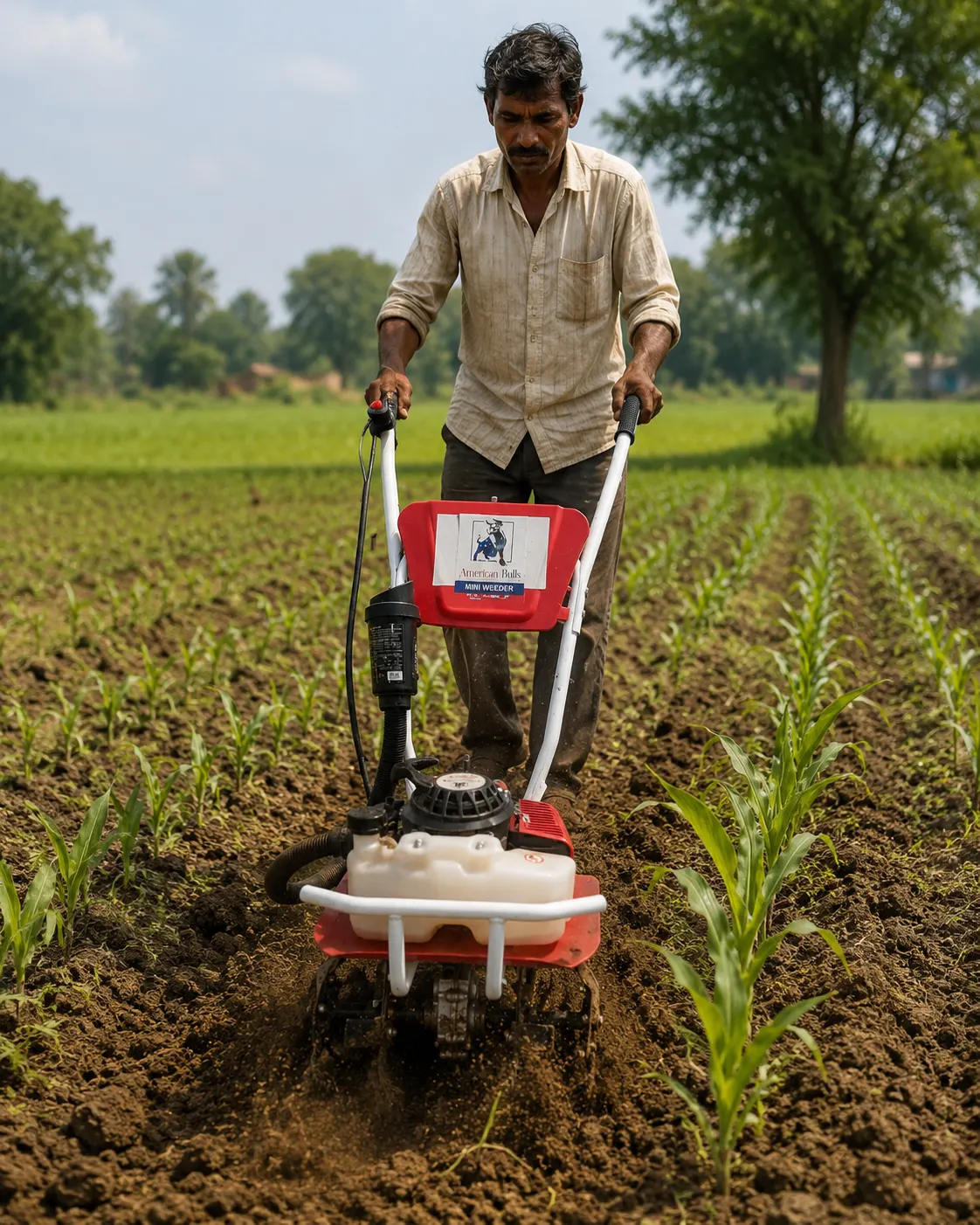 3.5 HP Mini Weeder 68cc 2 Stroke Petrol | Compact Power Weeder for Agriculture & Gardening