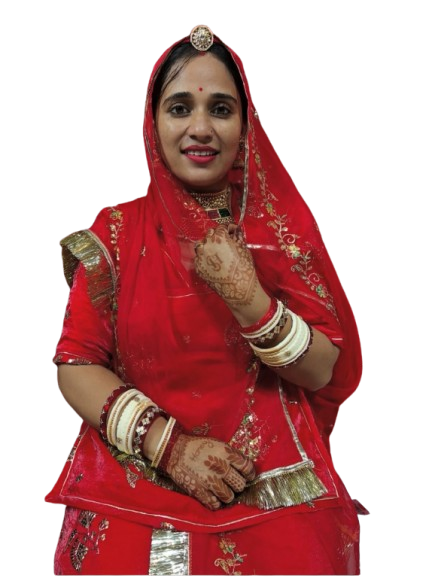 Karwa Chauth Spacial Red Rajasthani Suit Poshak