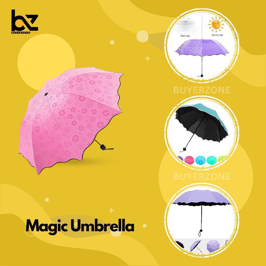 Floweral Printed Magic Umbrella For Men And Women