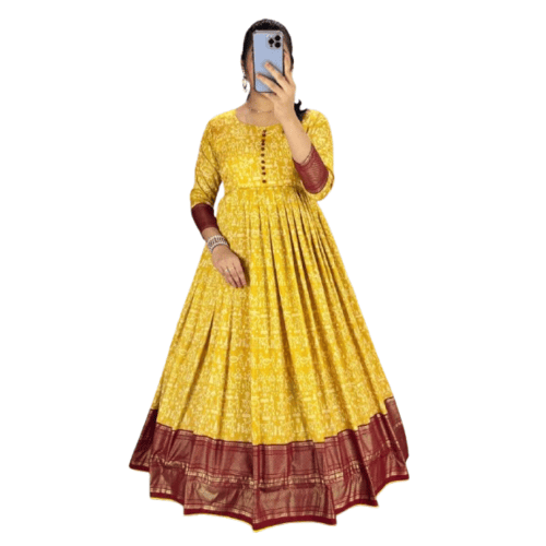 Kalamkari gowns for women