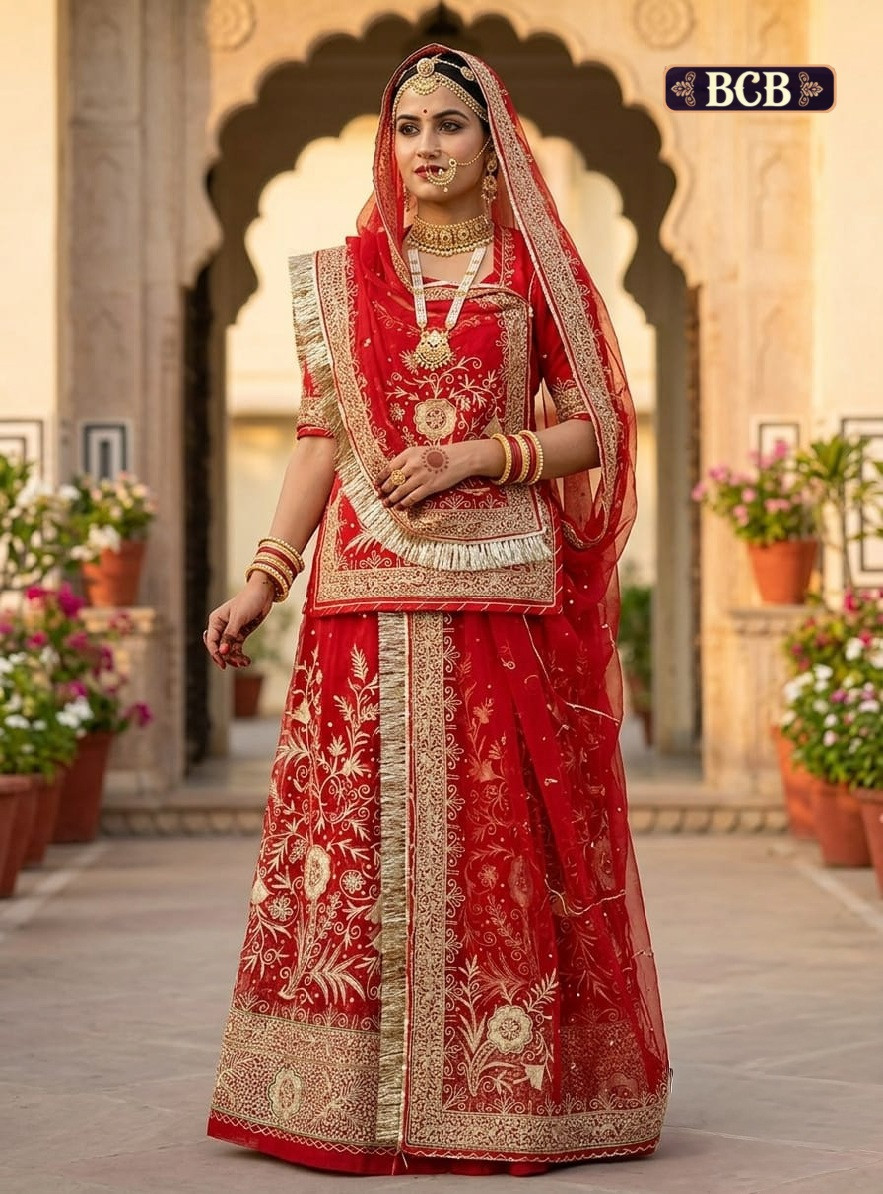 Premium Humrahi Pure Boutique Range Rajputi Poshak | Zari Kashab Work