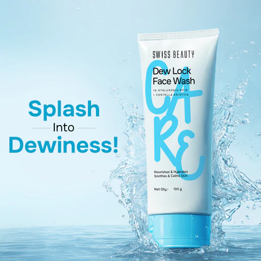 Care Dew Lock Face Wash with 1% Hyaluronic – Hydrating & Nourishing Cleanser
