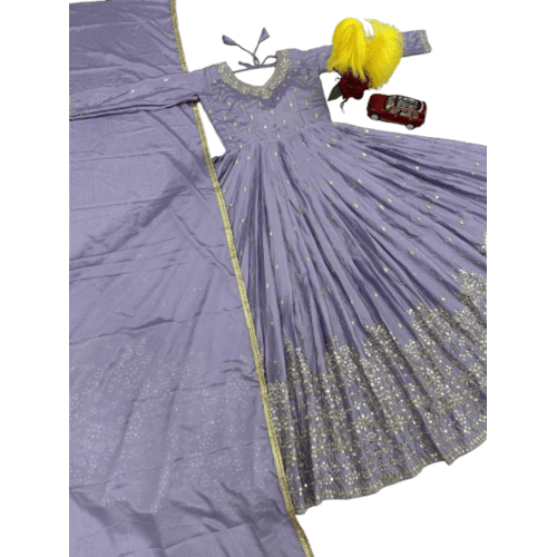Partyweer gown with duppta