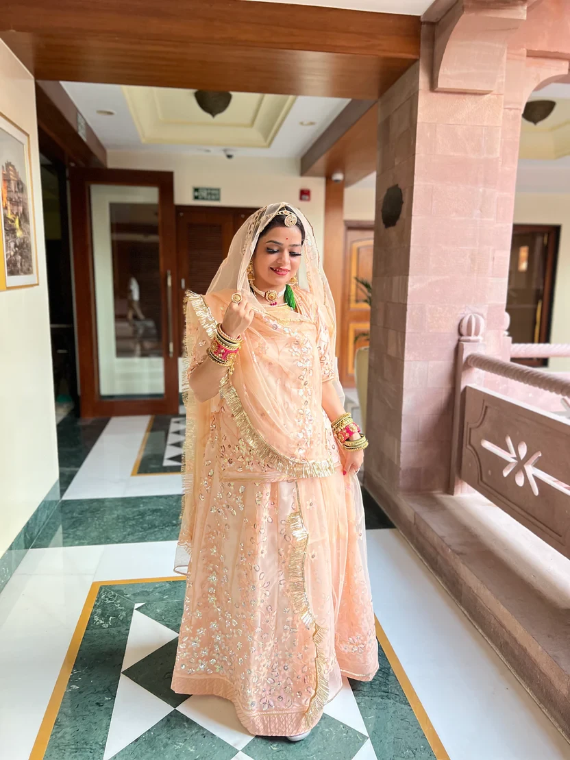 Orgenza With Seer Odhna Rajputi Poshak Ethinic Lehanga For Women