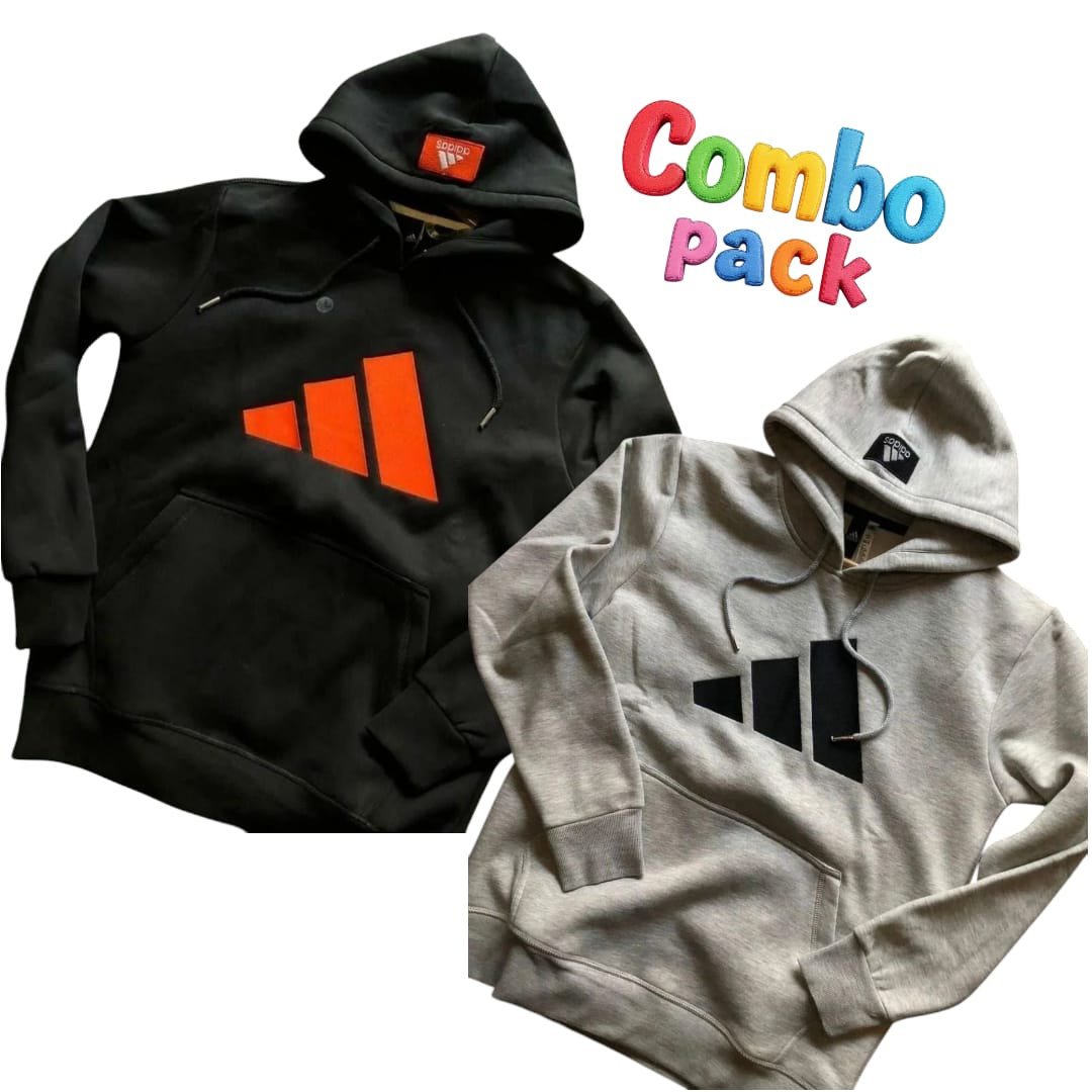 Black Gray Vibrant Print Adidas Recommended Winter Hoodie Combo