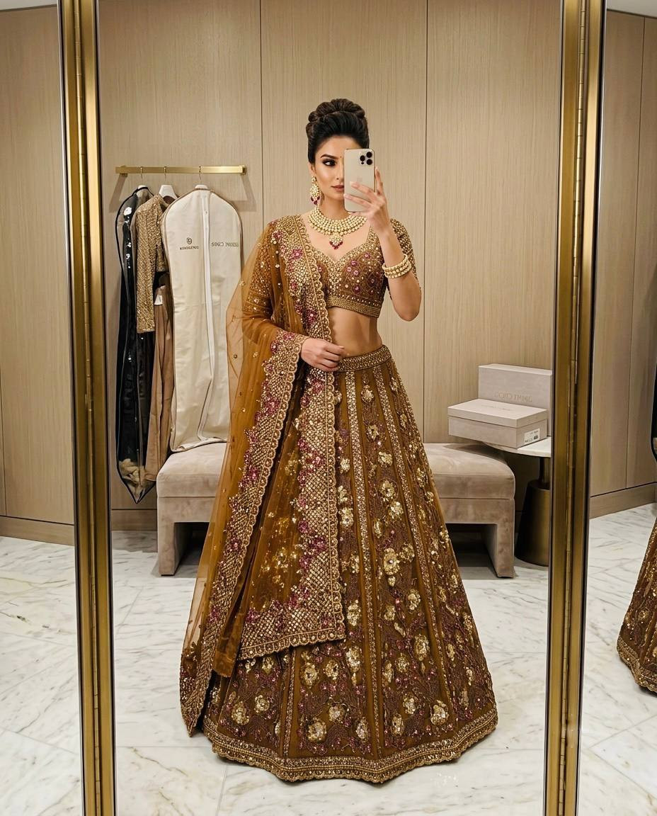Premium Soft Net 4.5 Meter Flared Lehenga Choli